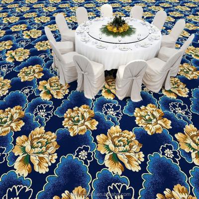 China Floral Jacquard Wilton Carpet Wall To Wall Carpet for sale