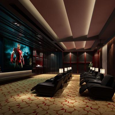 China Jacquard Wall To Wall Cinema Theater Club Fire Resistant Carpet for sale