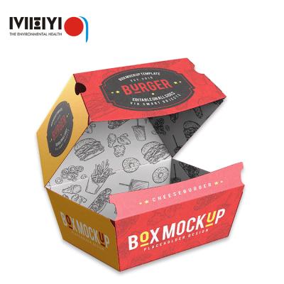 China Disposable Sandwich Lunch Food Box Recyclable Packaging Kraft Paper Boxes Custom for sale