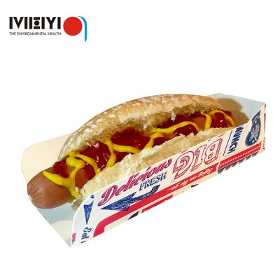 China Recyclable Custom Wrapping Paper French Fries Fried Chicken Serving Hot Dog French Fries Fast Food Box for sale