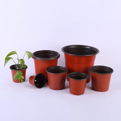 China Different Sizes Farmhouse Garden Plastic Flower Pot Graft Nursery Flower Pot Modern Durable Succulent Plants Farmhouse Plastic Flower Pot for sale