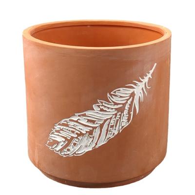 China Breathable Garden Custom Special Design Round Pots Clay Terracotta Ceramic Bonsai Pots for sale