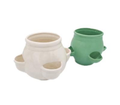 China Ceramic Pots 5-Hole Ceramic Pots For Plants Flowerpot for sale