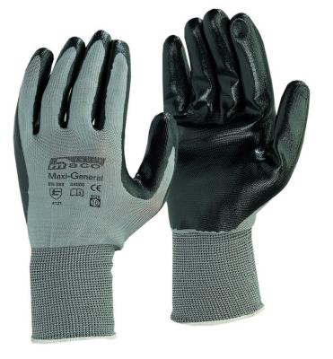 China Black Nitrile Content 55% Nitrile Gloves Nitril Garden Gloves For Sale for sale