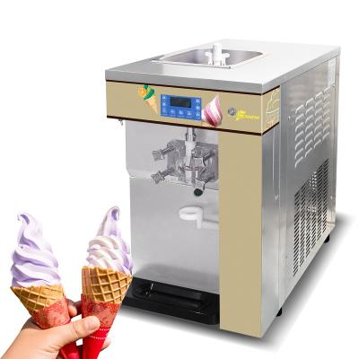 China Durable Mvckyi Single Flavor Ice Cream Machine Soft Serve Ice Cream Maker Frozen Yogurt Machine Automatically With Measure for sale