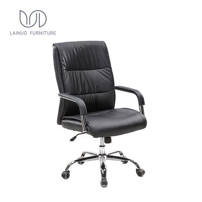 China Swivel Chair (Height) Adjustable Antique Black Leather Executive Grade Office Top Chair for sale