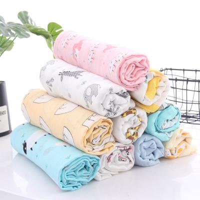 China PORTABLE Muslin Baby Wrap Cloth Cheap 2 Diaper Baby Muslin Wrap Blankets for sale