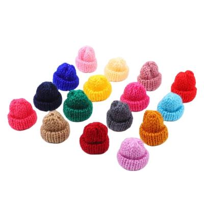 China DIY TOY Mini Wool Doll Hat Kids Christmas Knitting Hats DIY Opens Wool Yarn Headwear Garment Toy for sale