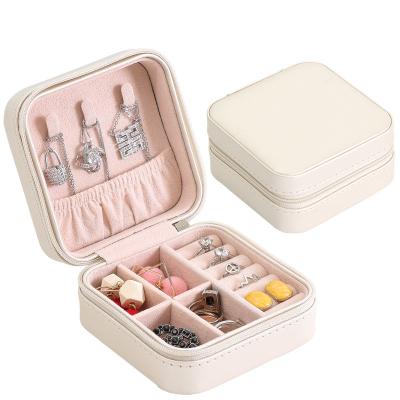 China Luxury Ring Bracelet Pendant Jewelry Storage Box Jewelry Packaging Gift Display Box PU Leather Jewelry Packaging Box for sale