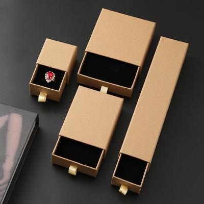 China Custom Paper Jewelry Box Custom Logo Printed Storage Box Drawer Jewelry Packaging Box Ring Pendant Necklace Bracelet Jewelry Special Paper for sale