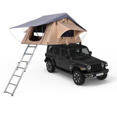 China Trigone/V-type ground hot sale car nail roof outdoor waterproof roof top tent portable practical car tent for sale