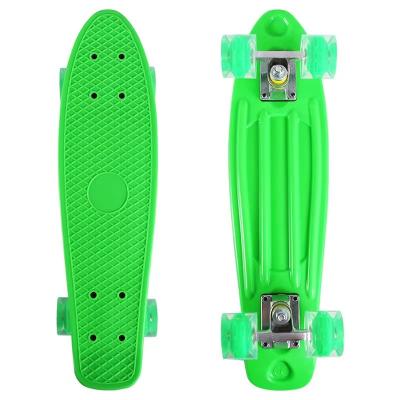 China 22 Inch Youth 2022 New Fish Skateboard Fashion Flash PU Wheel Custom Skateboard For Youth for sale