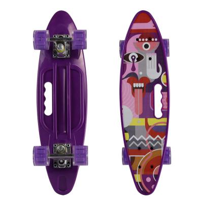 China Youth Grade Cheap 22 Inch Fashion PU Skateboard Wheel Fish Skate Board For Outdoor for sale