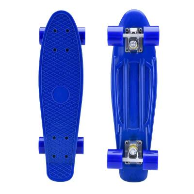 China New OEM 2022 Kid Skateboard 22 Inch ABS Plastic Fish Wheel PU Fashion Skateboard Custom Made For Kids for sale