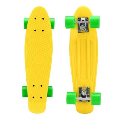 China Hot Selling Kid Skateboard 7 Layer Cross Country Custom ABS Fish Skateboard For Youth for sale