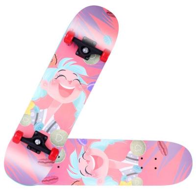 China Hot Selling Kid 31 Inch PVC Wheel 7 Layers Maple Skateboard Long Board Skateboard For Kids for sale