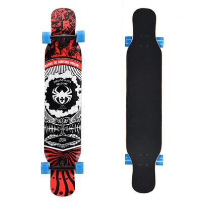 China Hot Selling Kid Custom Skateboard 46 Inch Long Wood Maple Board For Teenagers Boys Girl With Good Bearing for sale