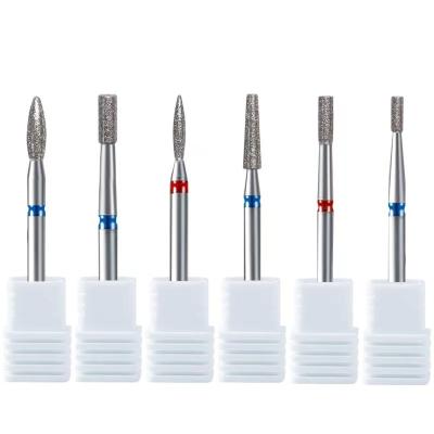 China Small Conical Powerful Carbide Contact 2.35mm Shank Shank Silicon Carbide Nail Drill Bit For Manicure Pedicure Tools for sale