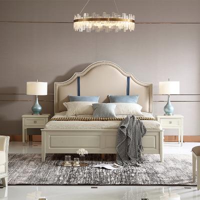 China Modern OEM ODM Light Style Bedroom Hetel Furniture Modern Welliton King Size Bed for sale