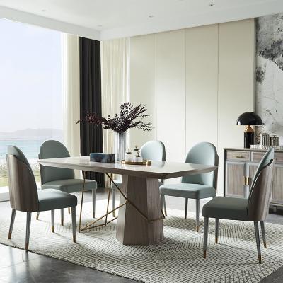 China Welliton OEM ODM Home Dining Room Furniture Modern Rectangular Dining Table for sale