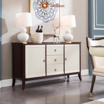 China Welliton solid wood soli sideboard cabinet K801-8 modern dining wooden sideboards living room cabinets furniture for sale