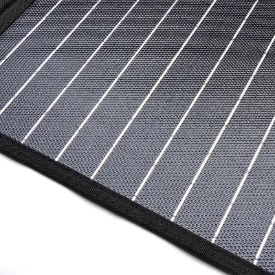 China 1200D polyester 60W 18v solar panel 3.3A portable solar power systems with 100w 120w 200w sunway panels for power station for sale