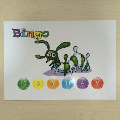 China Bingo Card, Learning Card Wholesale, Number card personalized printing, board game card printing for sale