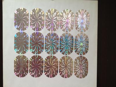 China China Custom hologram sticker,hologram label,sticker label, silver OEM anti fake label stickers for sale