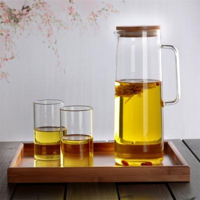 China Eco - Friendly Modern Glass Jug Of Cold Water Drinking Water Set Sustainable for sale