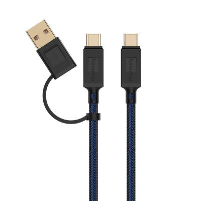 China With USB-A 2.0 connecter Fonemax 100W USB2.0 Type C to Type C PE 5A with E-Marker Charging and Sync Data for Macbook for sale