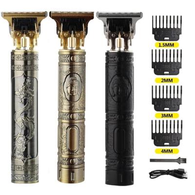 China Car vintage t9 bald electric hair cutter golden electric hair clipper for sale