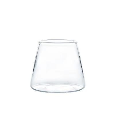 China Sustainable Hot sale transparent coffee glass cup home ins wind net red high boron glass milk cold drink cup for sale