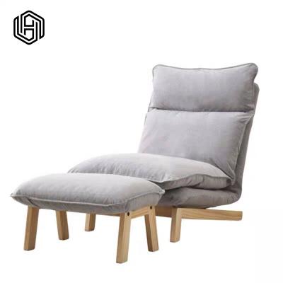 China huijuyoupinn Japanese Tatami Oak Wood Rotating Foldable Single Lazy Sofa for sale