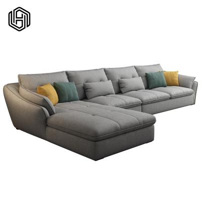 China huijuyoupin free sample revolving sofa set 7 seater fabric sofa contracted and contemporary furniture sofa set for sale