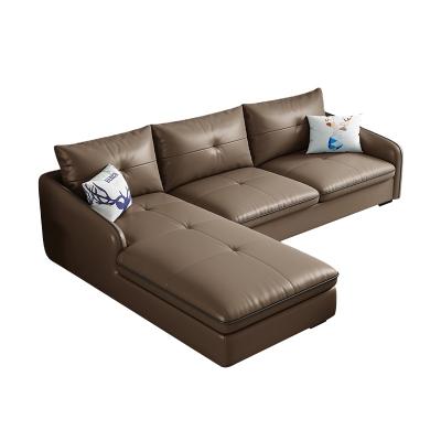 China HUI Stretch JU YOU Hot Selling Brown Modern Sofa Set Furniture Sofa PINE Leather Sectionals Sofa Set 7 Seater for sale