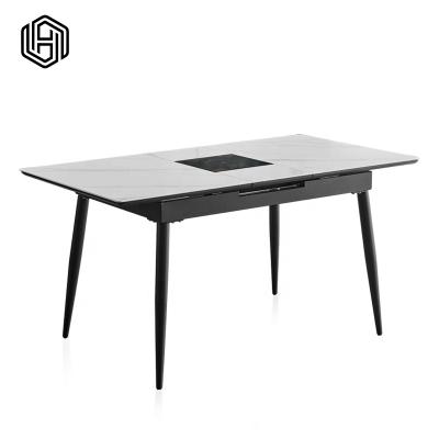 China Modern Luxury Hotel Marble Dining Table Wear-Resistance Luxury Dining Table for sale