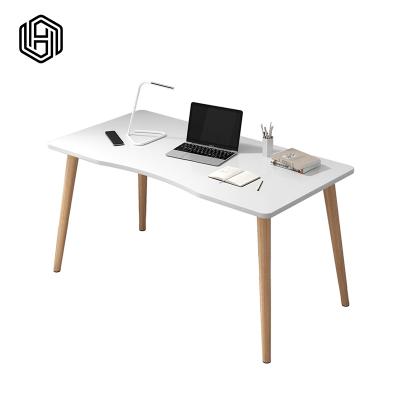 China Eco-Friendly HUI JU YOU Nordic PINE Computer Desk Simple Bedroom Office Rent Home Students Learn Rectangular Desk for sale