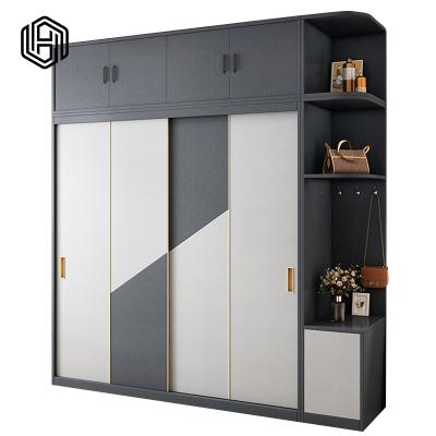 China huijuyoupin style wardrobe cabinet classic free customization expandable wardrobe wooden wardrobe for sale