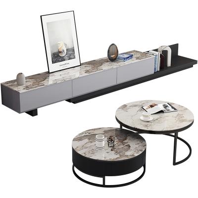 China Modern Furniture Luxury Marble Top Coffee Table Set Coffee Table Luxury Coffee Table Round for sale