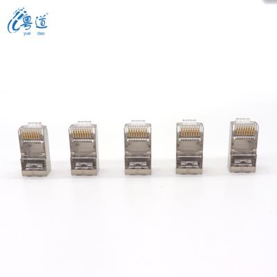 China YUEDAO Factory OEM External Network Rj45 Cat6e Cat6a Termination Rj45 Ethernet Cable Connector Cat8 Plug 1.5mm Diameter for sale