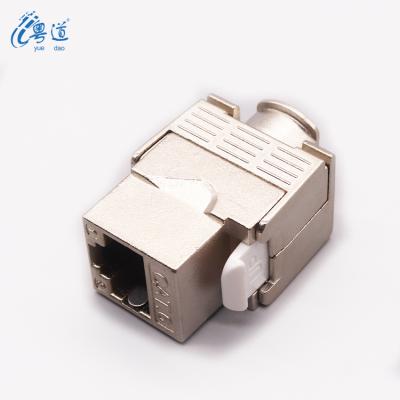 China YUEDAO Toolless Shielded STP Zinc Alloy 8P8C CAT6 RJ45   Keystone Jack for sale