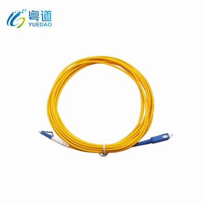 China YUEDAO brand lc to sc Fiber Optical Patch Cord Fiber Optic Pigtails 1m 2m 3m for sale