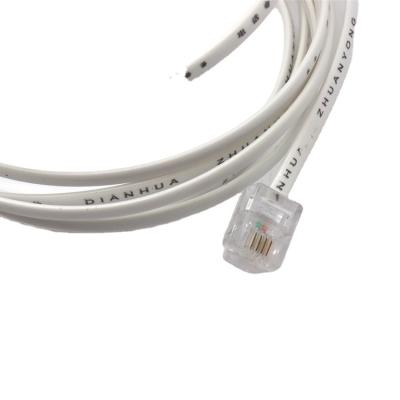 China YUEDAO RJ11 Telephone Patch Cord 6P4C Multicore Cable with Crystal Head for sale