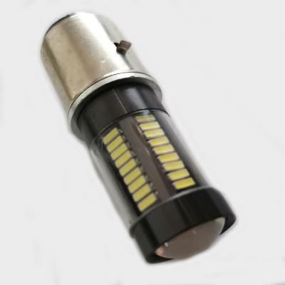 Κίνα 66 SMD Motor Headlight Bulb H4 H6 BA20D 1157 BA15D BAY15D Car Tail Stop Brake Light LED Bulbs Replacement Spot Lamp With Projector Lens For Cars προς πώληση