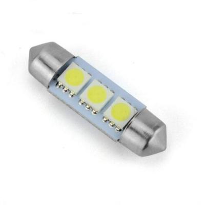 Κίνα Festoon Led White Car Auto 36mm 39mm 41mm 5050 Reading Lights 3-SMD Festoon Dome LED Chip Light Bulbs 36/39/41 (mm) προς πώληση