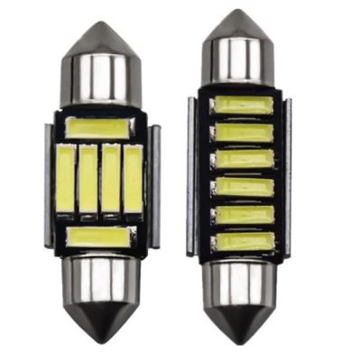 China Car LED Double Tip 7020 Promise 6smd Decoding Reading Light Plates 31mm 36mm 39mm 41mm en venta