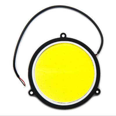 China Aluminum Alloy + COB Led Waterproof 2Pcs 90mm LED Daytime Running Light for sale