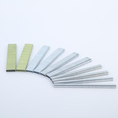 China High Quality 422j Series Flat Galvanized Staples 413j Nails For Furniture for sale