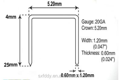 China Galvanized Iron or stainess Iron Staples Arrow T-50 Steel Series Staples For Roofing And Furnituring for sale