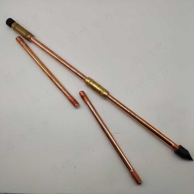 Cina Sig.ra Earthing Rod With Chemical Copper Internal ha infilato la terra elettrica Rod in vendita